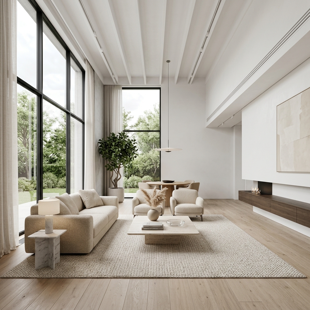 Modern minimalist living room